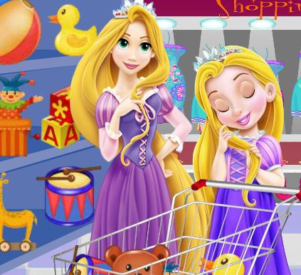 Jeu Bebe Raiponce et maman magasinent