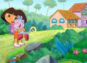 Jeu Mémoire avec Dora et Babouche