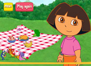 Jeu Dora et la pyramide de nourriture