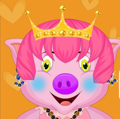 Jeu Princesse piggy au salon de coiffure