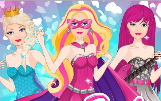 Jeu Super barbie princesse version rockeuse