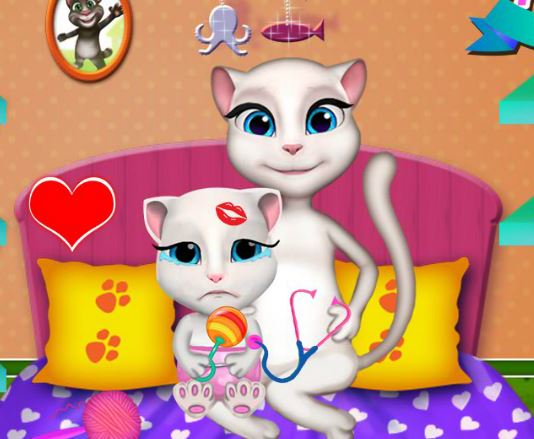 Jeu Maman Angela et son enfant