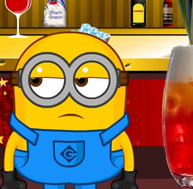 Jeu Minion au bar