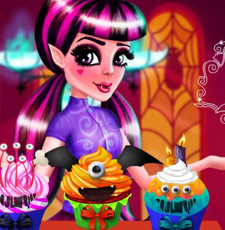Jeu Draculaura decore ses gateaux