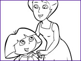 Jeu Coloriage Dora et sa Maman