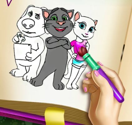Jeu Coloriage Tom et Angela