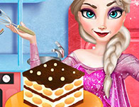 Jeu Elsa cuisine un tiramisu