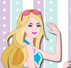 Jeu Barbie nettoie la piscine