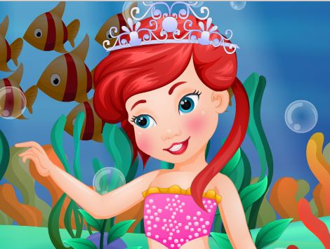 Jeu Bebe Ariel transformation