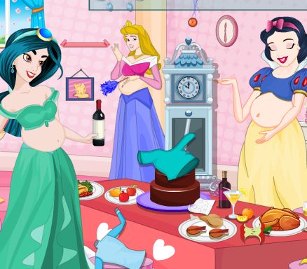 Jeu Nettoyage fete des princesses enceintes