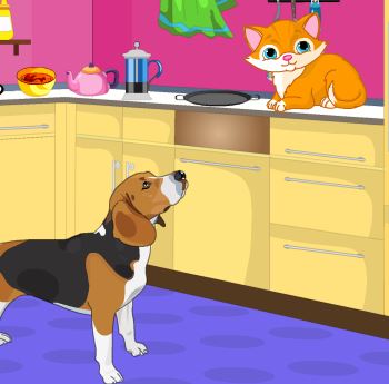 Jeu Evasion du chat contre chien