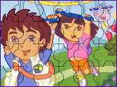Jeu Puzzle Diego Dora Babouche