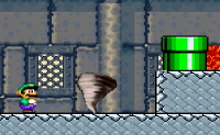 Jeu Luigi chateau en feu