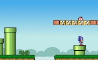 Jeu Sonic dans le monde de mario
