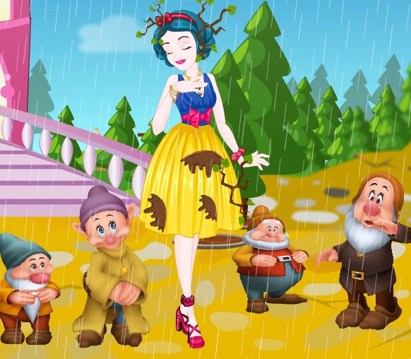 Jeu Blanche neige en plein orage
