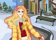 Jeu Habiller Barbie pour l'hiver