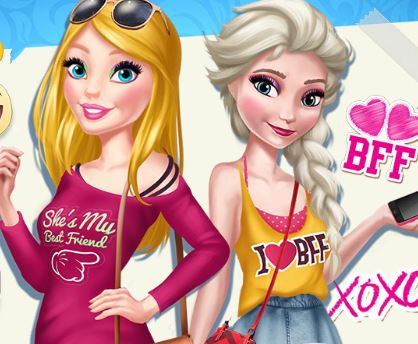 Jeu Barbie et Elsa
