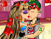 Jeu Des bisous a Monster High