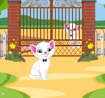 Jeu Petit chat s echappe du jardin
