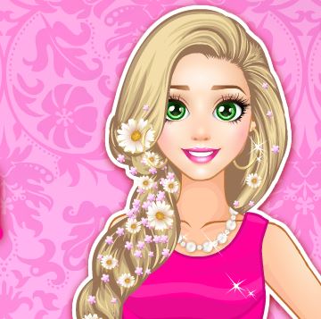 Jeu Rapunzel la barbie