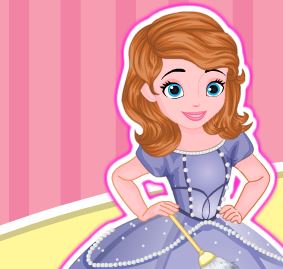 Jeu Nettoyage dans la chambre de princesse Sofia