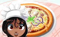 Jeu Shaquita fait des pizza dans la cuisine
