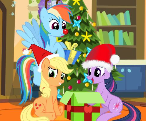 Jeu Desastre au Noel de petit poney