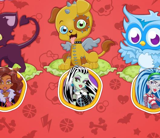 Jeu Salon d animaux des Monster High