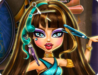 Jeu Coiffure pour Cleo de Nile de Monster High
