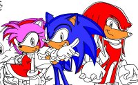Jeu Super sonic coloriage