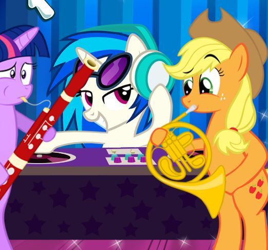 Jeu Mon petit poney dans un concert