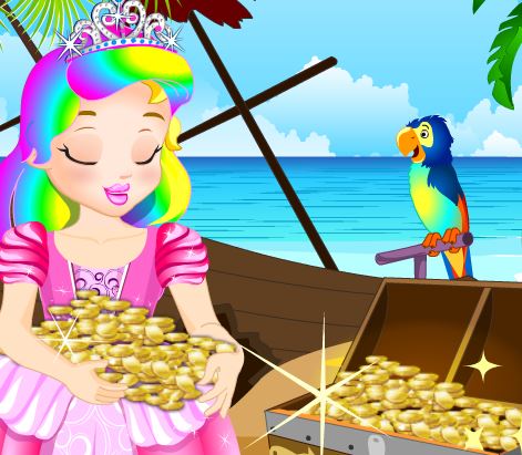 Jeu Princesse Juliette sur l ile aux tresor