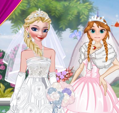 Jeu Elsa et Anna mariees