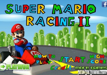 Jeu Course super voiture de mario 2