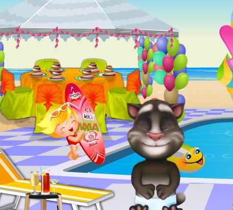 Jeu Bebe Tom a la piscine