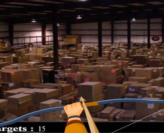 Jeu Cible cache dans l entrepot