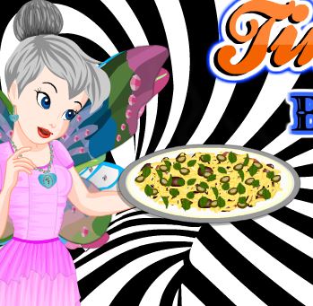 Jeu Fee clochette pizza noire et blanche