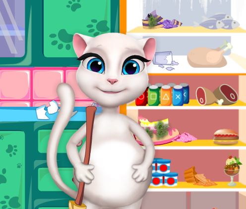 Jeu Netoyage de cuisine avec Angela