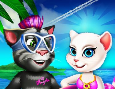 Jeu Tom et angela en vacances