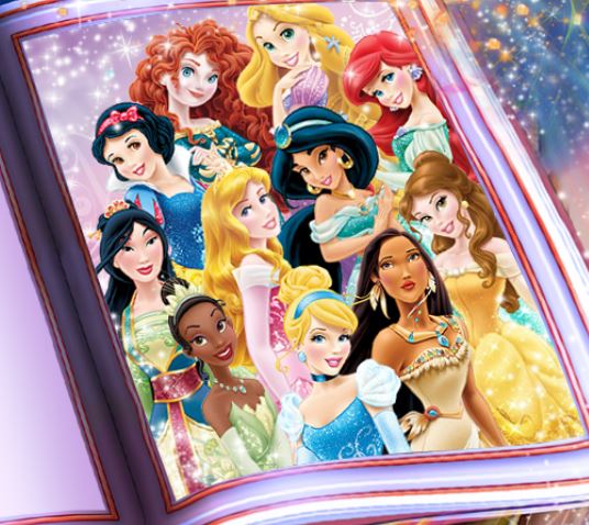 Jeu Les princesses disney au nouvel an