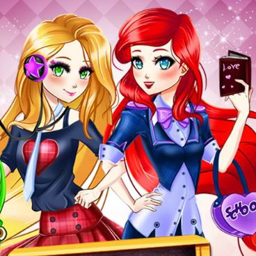 Jeu Princesse manga de retour a l ecole