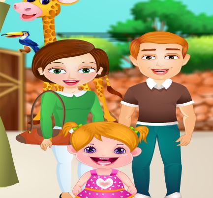 Jeu Bebe cloe au zoo