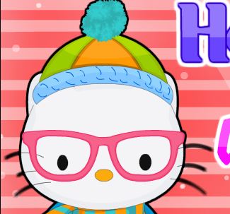 Jeu Hello Kity nettoyage d hiver