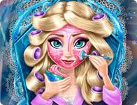 Jeu Maquillage de Elsa avant le courronement