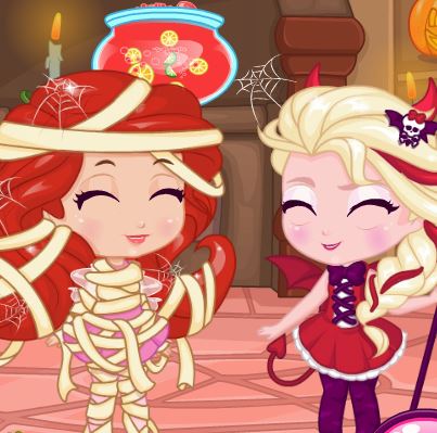 Jeu Les princesses d halloween