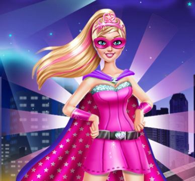 Jeu Super barbie contre les vilans