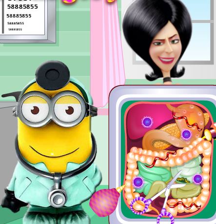 Jeu Chirurgie de l estomac avec minion