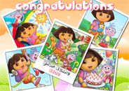 Jeu Le puzzle rond de Dora