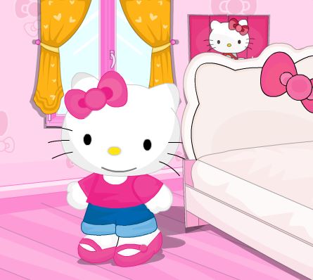 Jeu Decoration de la chambre d Hello Kity