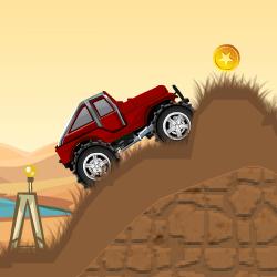 Jeu Parcours voiture de jeep dans le desert